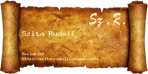 Szita Rudolf névjegykártya