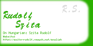 rudolf szita business card